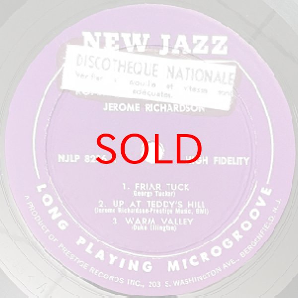 画像2: JEROME RICHARDSON -  ROAMIN' WITH RICHARDSON (2)