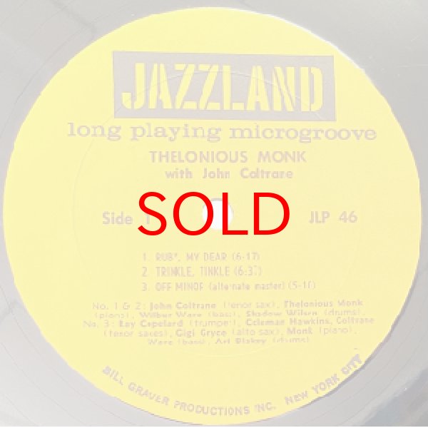 画像2: THELONIOUS MONK / JOHN COLTRANE -  THELONIOUS MONK WITH JOHN COLTRANE (2)