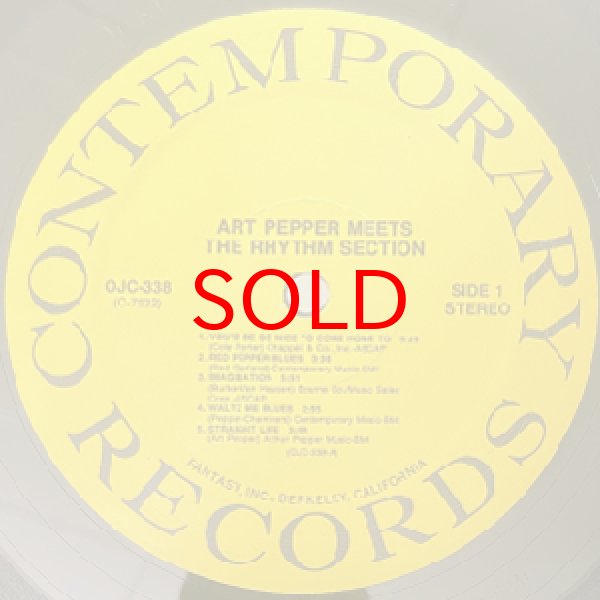 画像2: ART PEPPER -  MEETS THE RHYTHM SECTION (2)