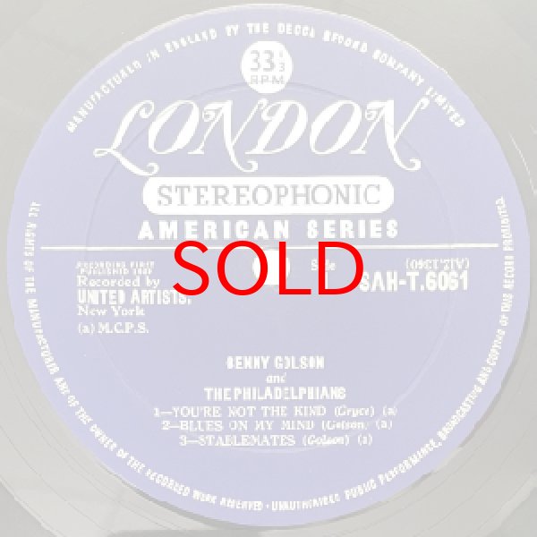 画像2: BENNY GOLDON AND THE PHILADELPHIANS -  S / T (2)