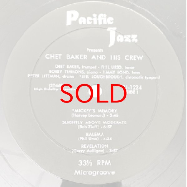 画像2: CHET BAKER -  CHET BAKER & CREW (2)