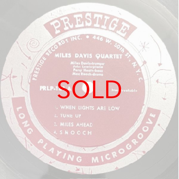 画像2: MILES DAVIS -  MILES DAVIS QUARTET  【10inch】 (2)