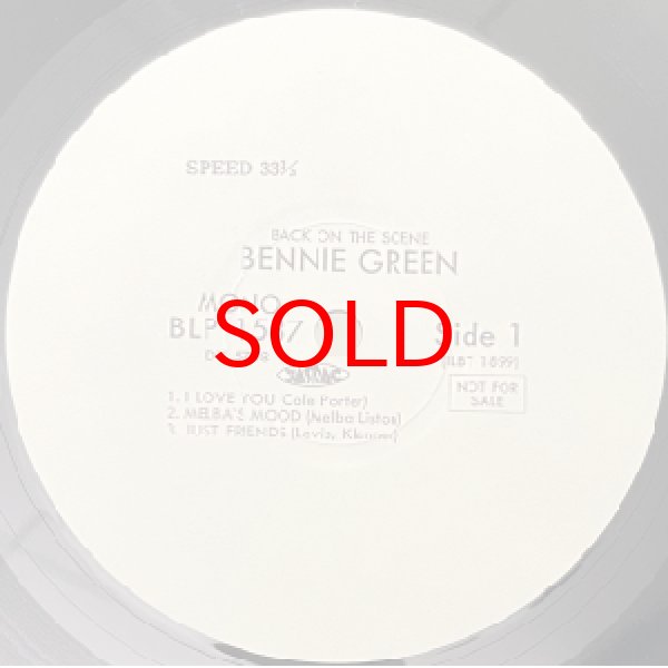 画像2: BENNIE GREEN -  BACK ON THE SCENE (2)