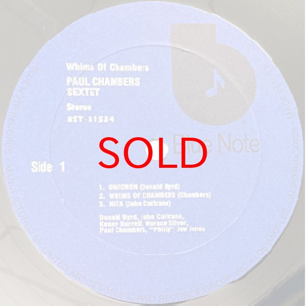 画像2: PAUL CHAMBERS SEXTET -  WHIMS OF CHAMBERS (2)