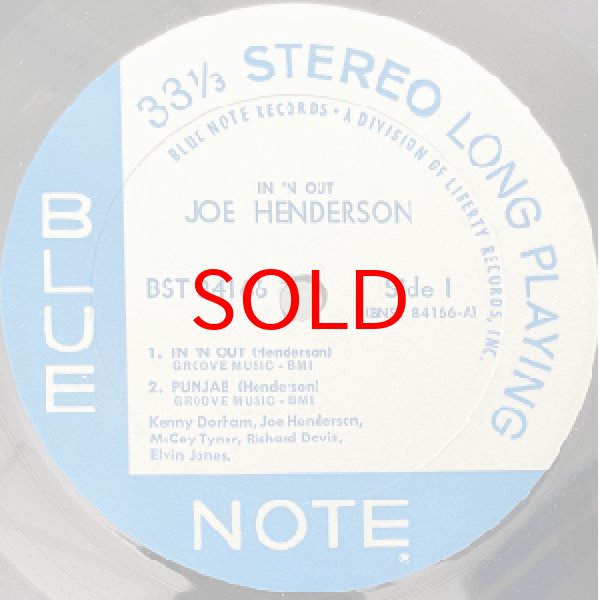 画像2: JOE HENDERSON -  IN 'N OUT (2)