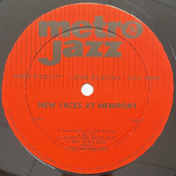 画像2: RANDY WESTON TRIO - LEM WINCHESTER QUARTET -  NEW FACES AT NEWPORT (2)