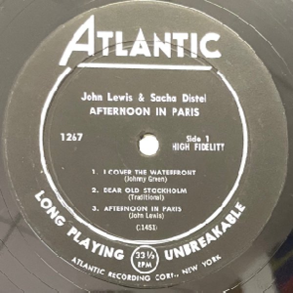 画像2: JOHN LEWIS & SACHA DISTEL -  AFTERNOON IN PARIS (2)