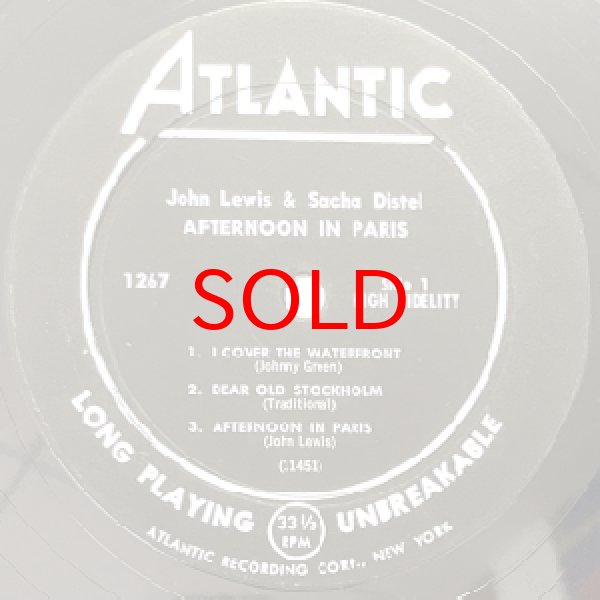 画像2: JOHN LEWIS & SACHA DISTEL -  AFTERNOON IN PARIS (2)