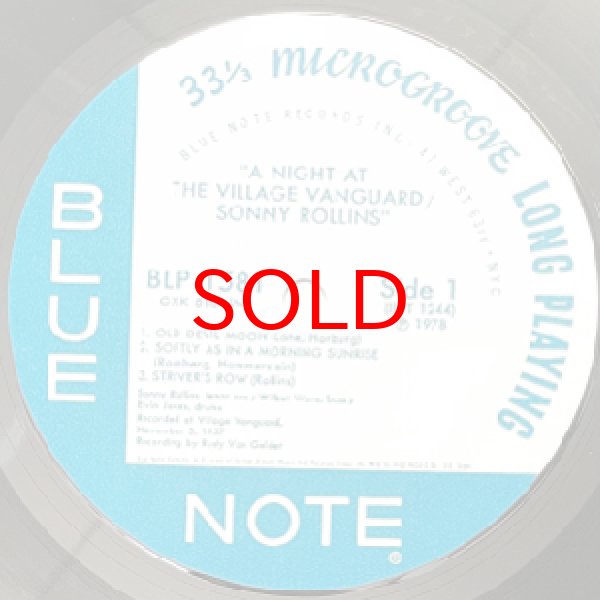 画像2: SONNY ROLLINS -  A NIGHT AT THE VILLAGE VANGUARD (2)
