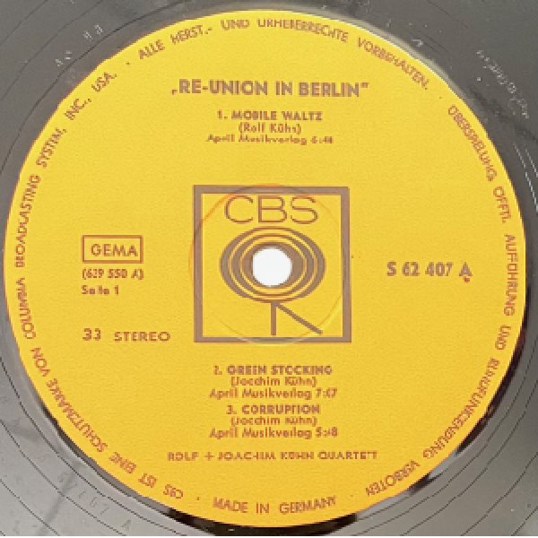 画像2: ROLF & JOACHIM KUHN QUARTET -  RE UNION IN BERLIN (2)
