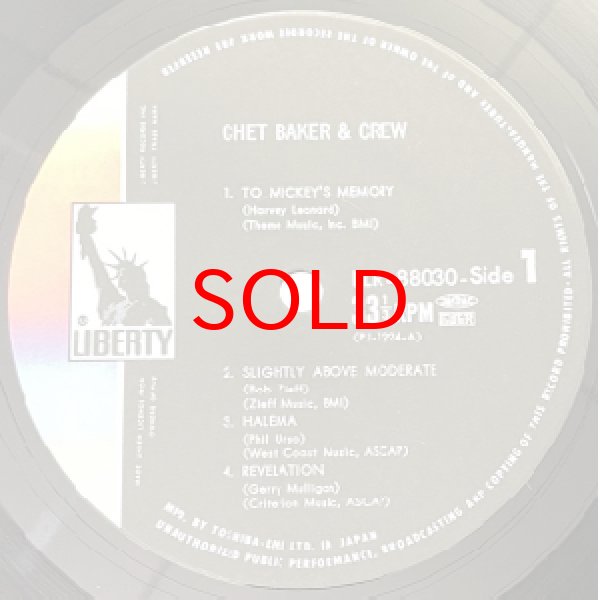 画像2: CHET BAKER -  CHET BAKER & CREW (2)