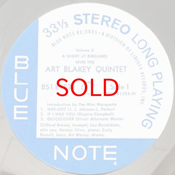 画像2: ART BLAKEY QUINTET -  A NIGHT AT BIRDLAND VOL.2 (2)