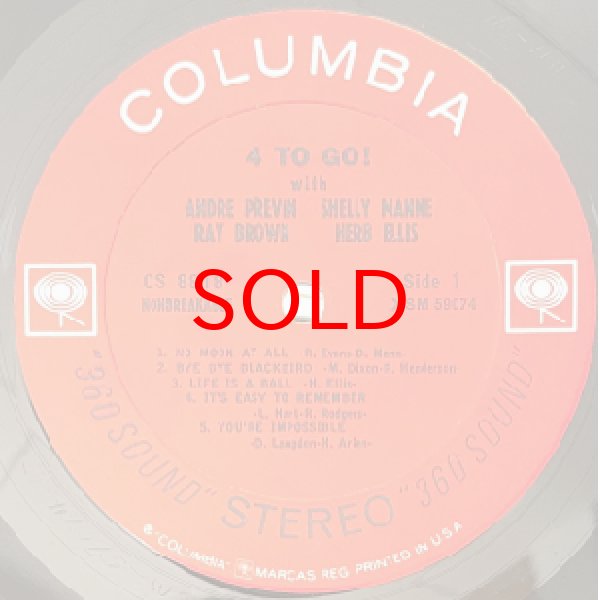 画像2: ANDRE PREVIN / HERB ELLIS -  4 TO GO ! (2)