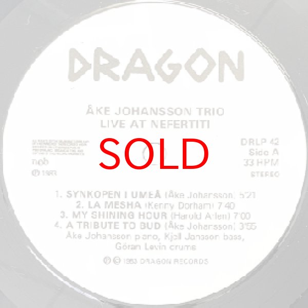 画像2: AKE JOHANSSON TRIO -  LIVE ( AT NEFERTITI ) (2)