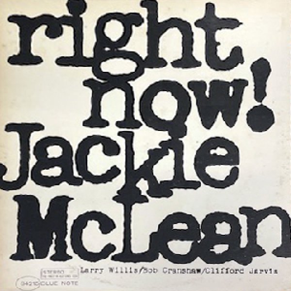 画像1: JACKIE McLEAN -  RIGHT NOW ! (1)