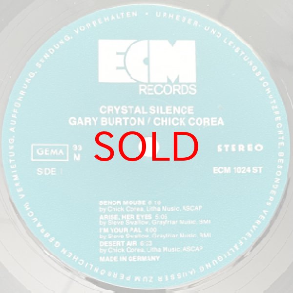 画像2: CHICK COREA / GARY BURTON -  CRYSTAL SILENCE (2)