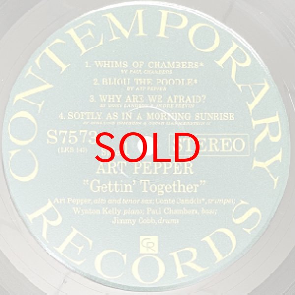 画像2: ART PEPPER -  GETTIN' TOGETHER ! (2)