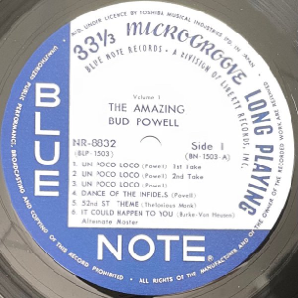 画像2: BUD POWELL -  THE AMAZING BUD POWELL VOL.1 (2)