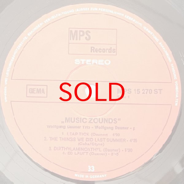 画像2: WOLFGANG DAUNER TRIO -  MUSIC ZOUNDS (2)