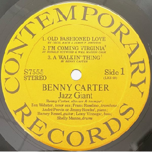 画像2: BENNY CARTER -  JAZZ GIANT (2)