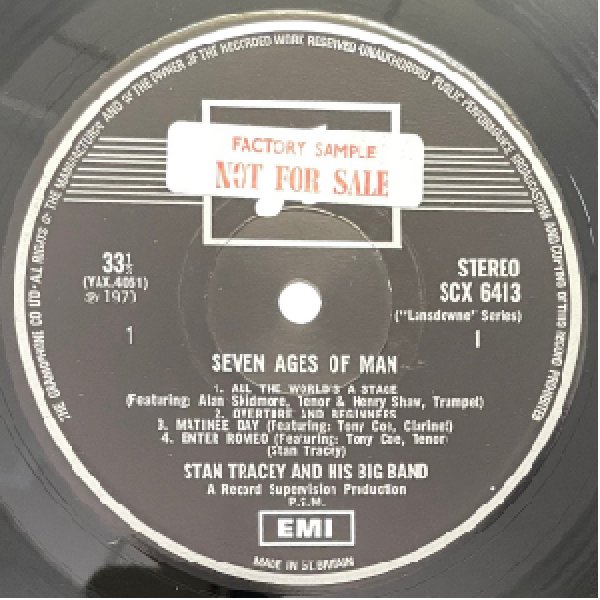 画像2: STAN TRACEY AND BIG BAND -  SEVEN AGES OF MAN (2)