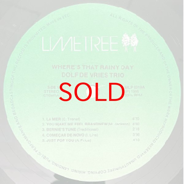 画像2: DOLF DE VRIES -  WHERE'S THAT RAINY DAY (2)