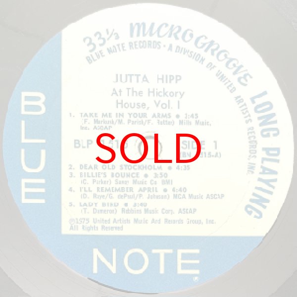 画像2: JUTTA HIPP -  AT THE HICKORY HOUSE VOL.1 (2)
