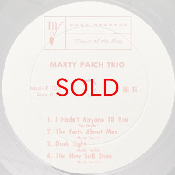 画像2: MARTY PAICH TRIO -  S / T (2)