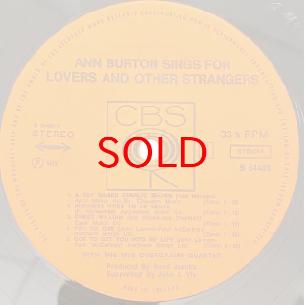 画像2: ANN BURTON -  ANN BURTON SINGS FOR LOVERS AND OTHER STRANGERS (2)