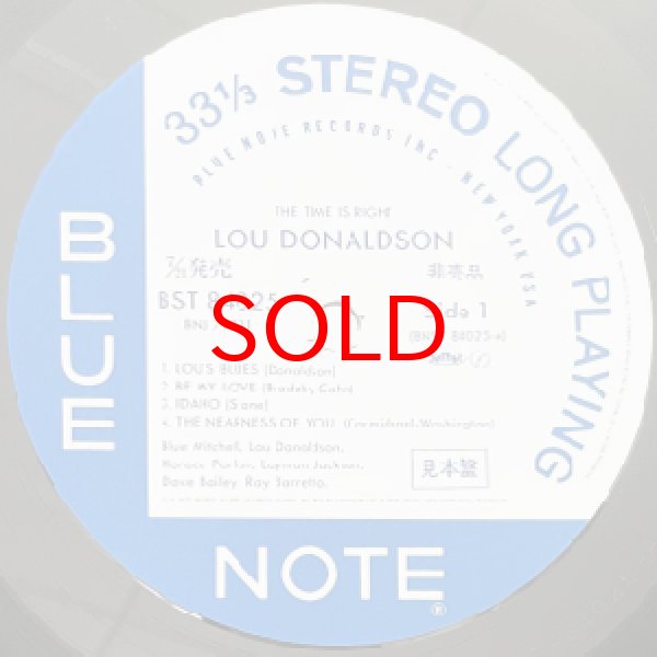 画像2: LOU DONALDSON -  THE TIME IS RIGHT (2)