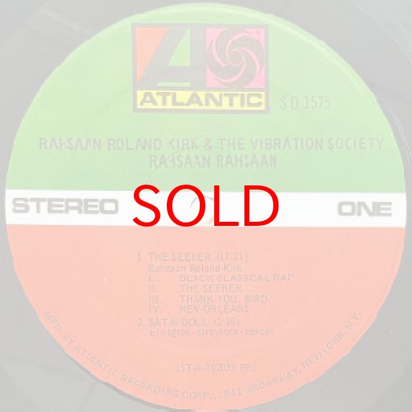 画像2: ROLAND KIRK -  RAHSAAN RAHSAAN (2)