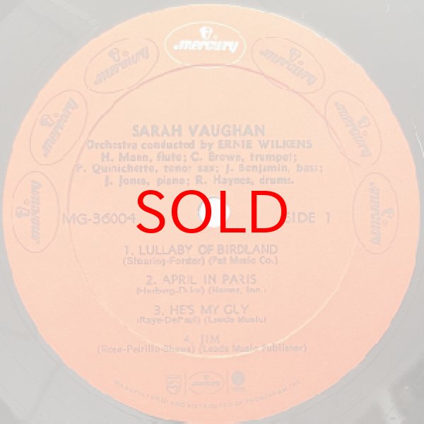 画像2: SARAH VAUGHAN -  S / T (2)