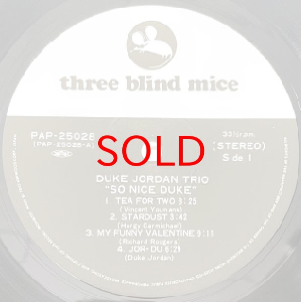 画像2: DUKE JORDAN TRIO -  SO NICE DUKE (2)