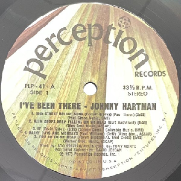 画像2: JOHNNY HARTMAN -  I'VE BEEN THERE (2)