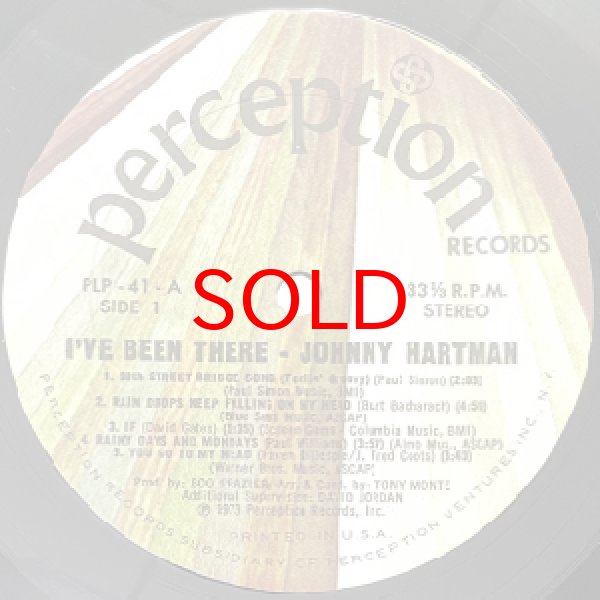 画像2: JOHNNY HARTMAN -  I'VE BEEN THERE (2)