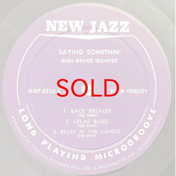 画像2: GIGI GRYCE QUINTET -  SAYING SOMETHIN ! (2)