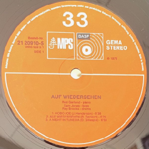 画像2: RED GARLAND -  AUF WIEDERSEHEN (2)