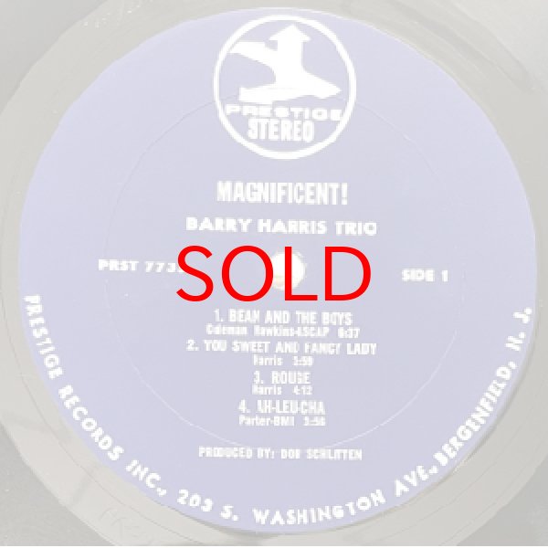 画像2: BARRY HARRIS TRIO -  MAGNIFICENT ! (2)