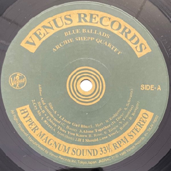 画像2: ARCHIE SHEPP QUARTET -  BLUE BALLADS (2)