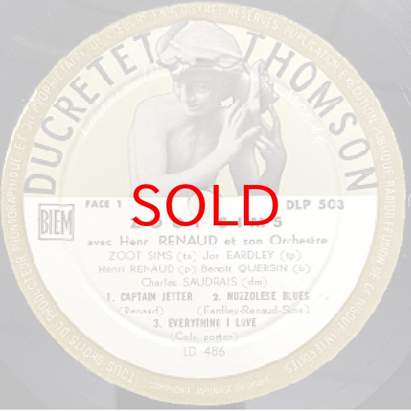 画像2: ZOOT SIMS -  ZOOT SIMS ON DUCRETET THOMSON 【10inch】 (2)