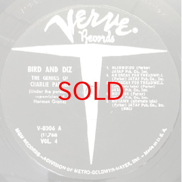 画像2: CHARLIE PARKER / DIZZY GILLESPIE -  BIRD AND DIZ (2)