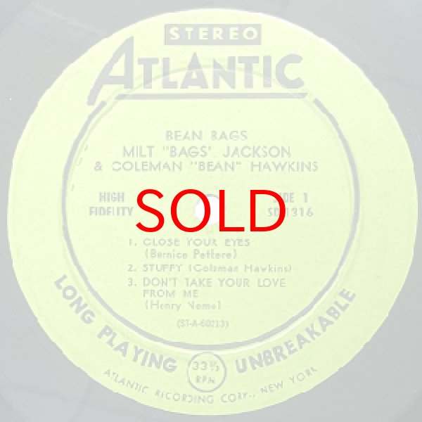 画像2: MILT JACKSON - COLEMAN HAWKINS -  BEAN BAGS (2)