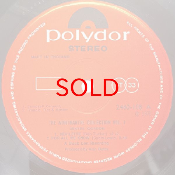 画像2: DEXTER GORDON -  THE MONMARTRE COLLECTION VOL.1 (2)