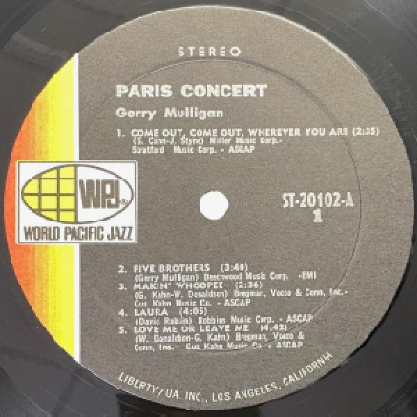 画像2: GERRY MULLIGAN QUARTET -  PARIS CONCERT (2)