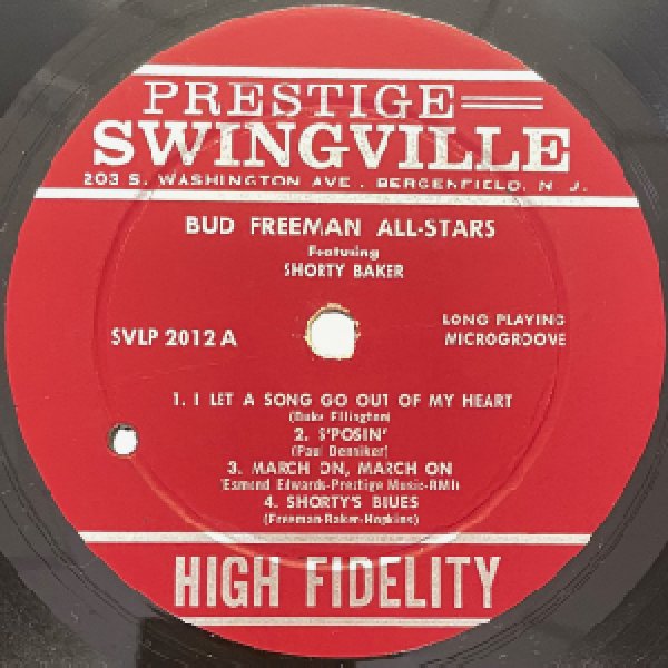 画像2: BUD FREEMAN -  ALL STARS FEAT SHORTY BAKER (2)