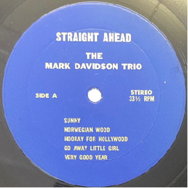 画像2: MARK DAVIDSON TRIO -  STRAIGHT AHEAD (2)