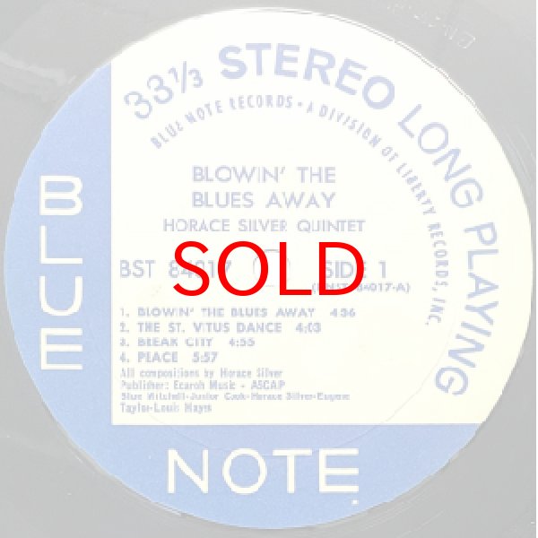 画像2: HORACE SILVER QUINTET & TRIO -  BLOWIN' THE BLUES AWAY (2)
