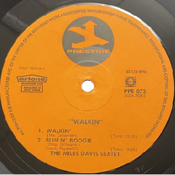 画像2: MILES DAVIS -  WALKIN' (2)