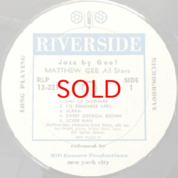画像2: MATTHEW GEE -  JAZZ BY GEE (2)