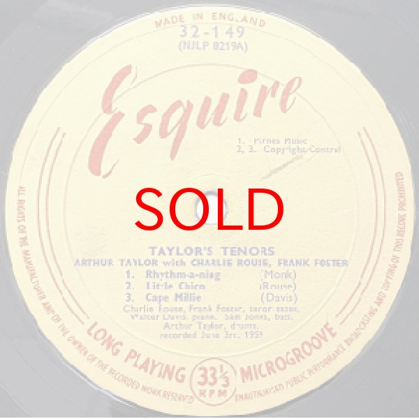 画像2: ART TAYLOR / CHARLIE ROUSE / FRANK FOSTER -  TAYLOR'S TENORS (2)